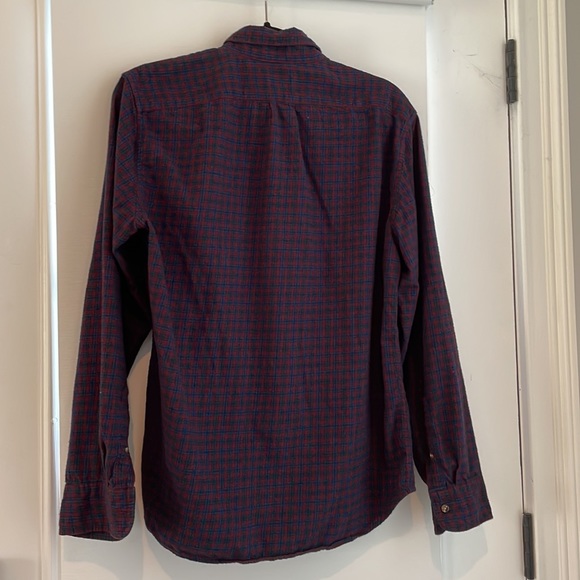 J Crew slim men’s brushed twill size large young man’s long sleeve shirt. T7 - Picture 4 of 8